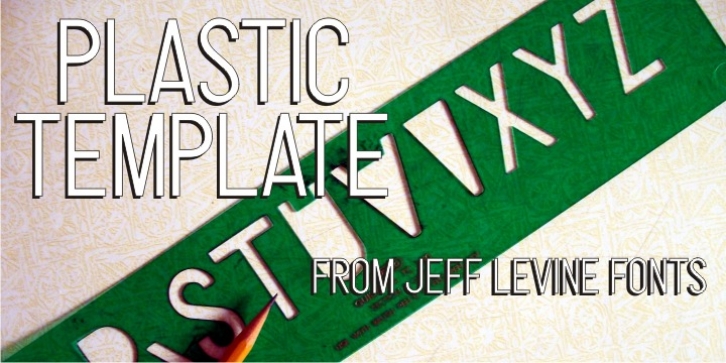 Plastic Template JNL Font Download