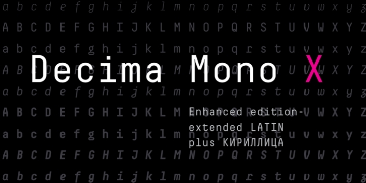 Decima Mono X Font Download