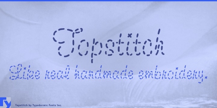 Topstitch Font Download