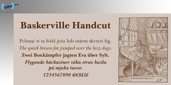 Baskerville Handcut Font Download