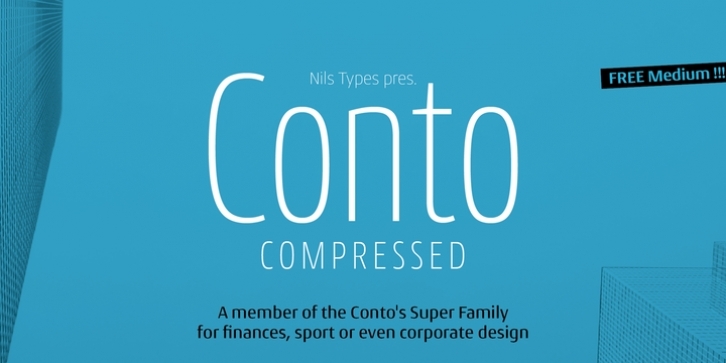 Conto Compressed Font Download
