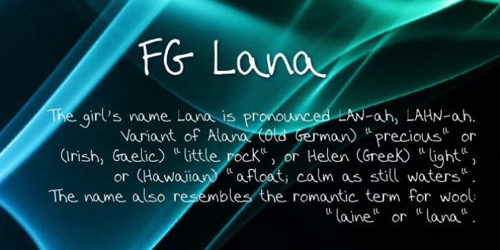 FG Lana Font Download