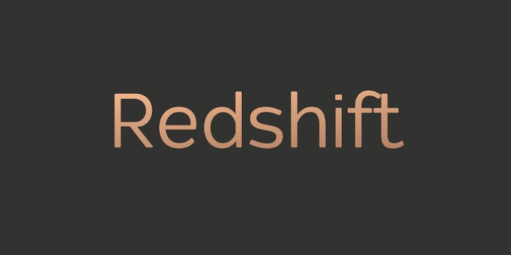 Redshift Font Download