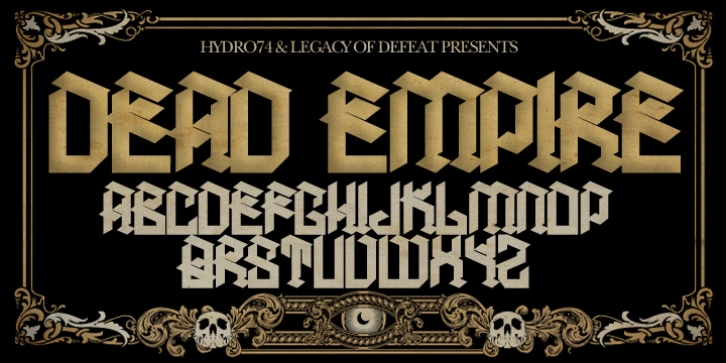 H74 Dead Empire Font Download