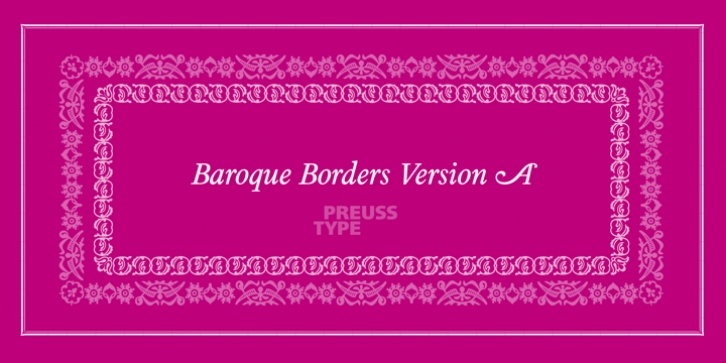 Baroque Borders A Font Download