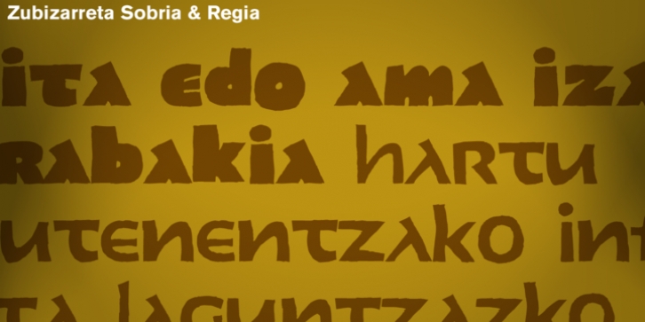 Zubizarreta Font Download