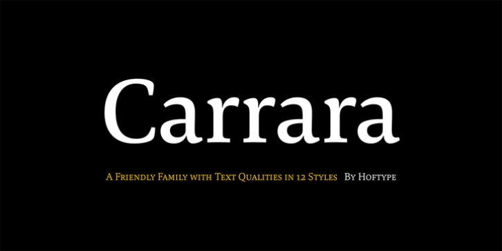 Carrara Font Download