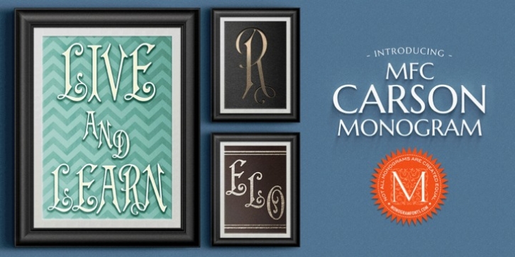MFC Carson Monogram Font Download
