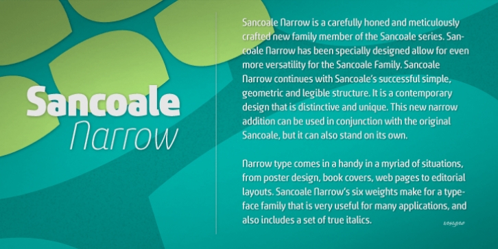 Sancoale Narrow Font Download