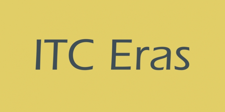 ITC Eras Font Download