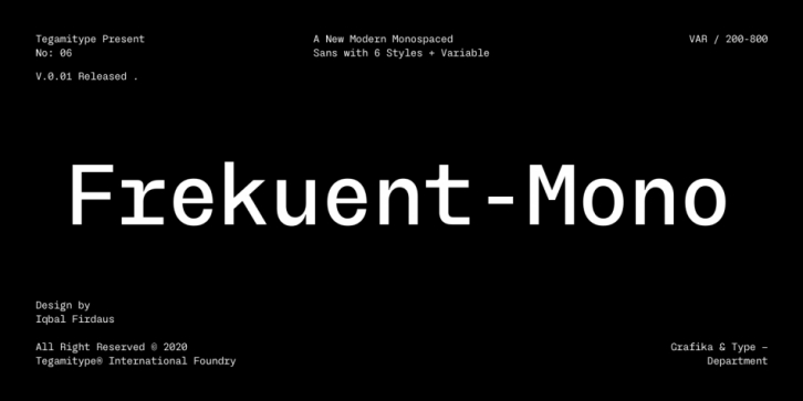 TG Frekuent Mono Font Download