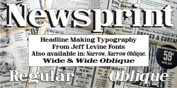Newsprint JNL Font Download