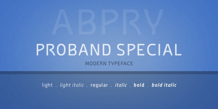 Proband Special Font Download