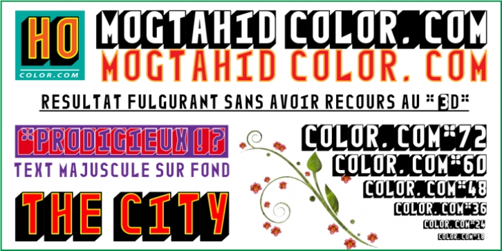 MOGTAHID COLOR.COM Font Download