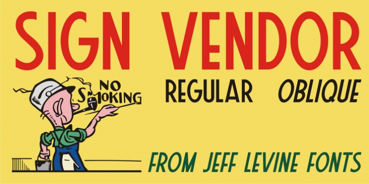 Sign Vendor JNL Font Download