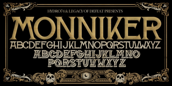 H74 Monniker Font Download
