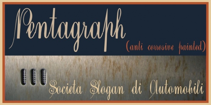 Pentagraph Font Download