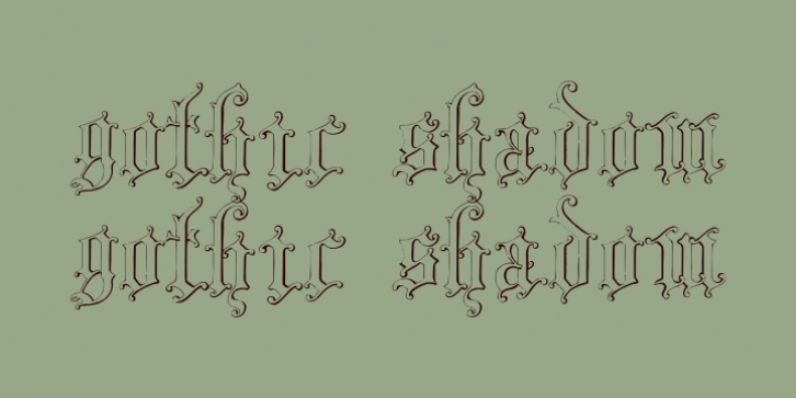 Gothic Shadow Font Download