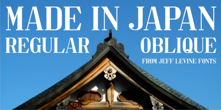 Made In Japan JNL Font Download