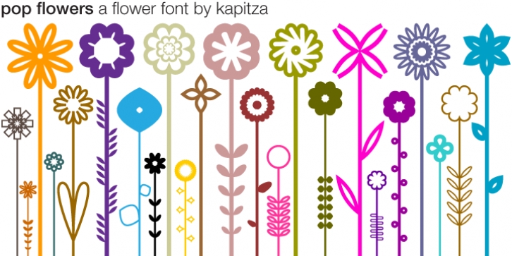 Pop Flowers Font Download