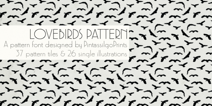 Love Birds Pattern Font Download