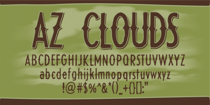 AZ Clouds Font Download