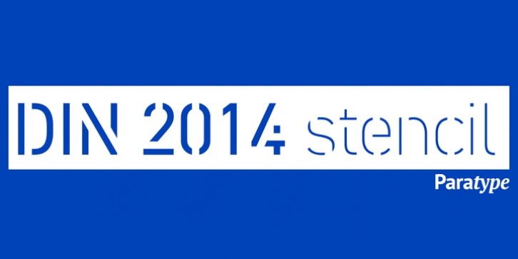 DIN 2014 Stencil Font Download
