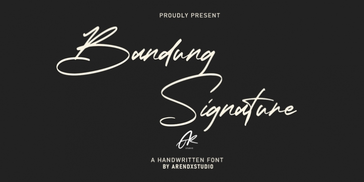 Bandung Signature Font Download