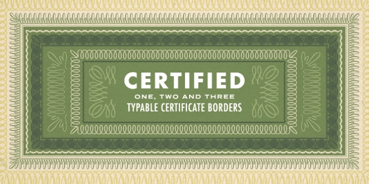Certified Series 3 Font Download