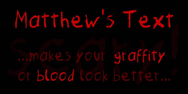 Matthew's Text Font Download