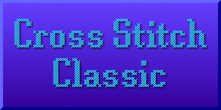 Cross Stitch Classic Font Download