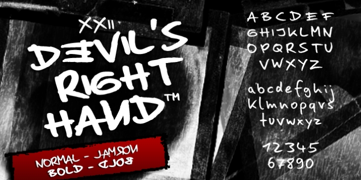 XXII DEVILS RIGHT HAND Font Download