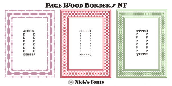 Page Wood Borders NF Font Download