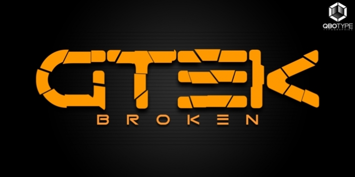 Gtek Broken Font Download