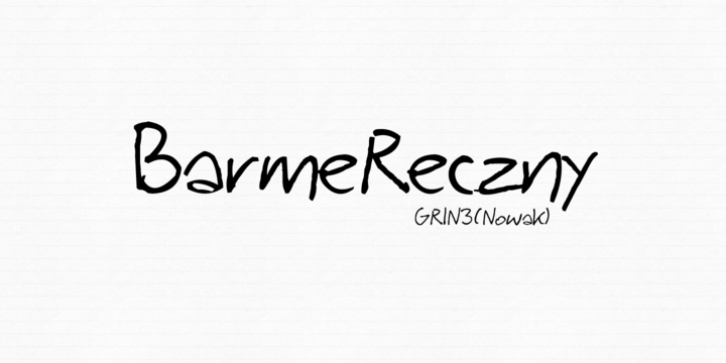 Barme Reczny Font Download