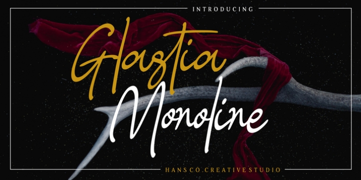 Glastia Monoline Font Download