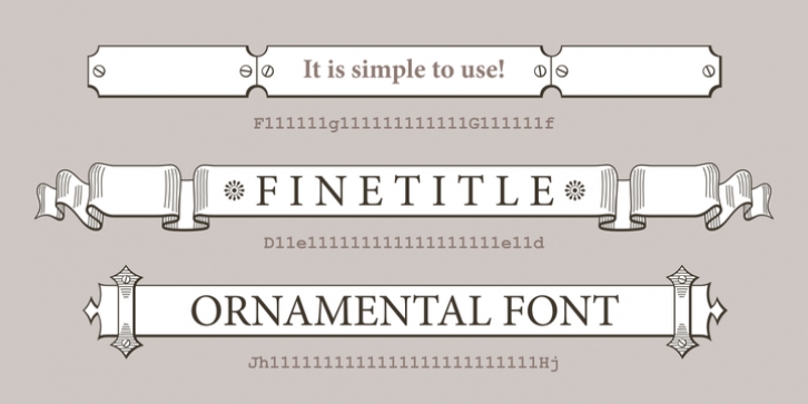 Finetitle Font Download