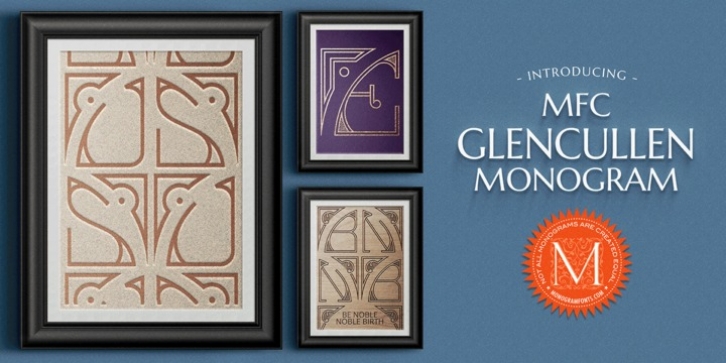 MFC Glencullen Monogram Font Download