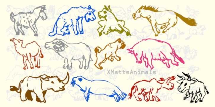 XMattsAnimals Font Download