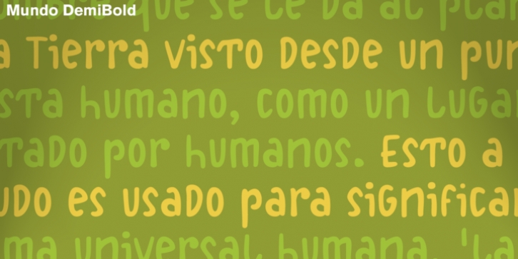 Mundo DemiBold Font Download