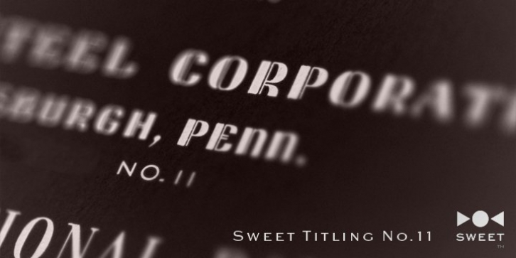 Sweet Titling No. 11 Font Download