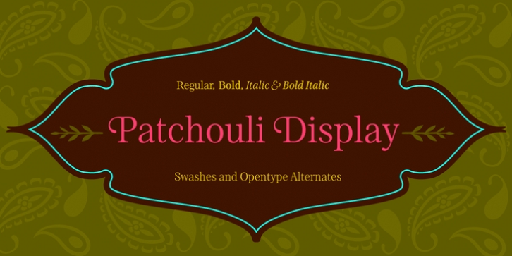 Patchouli Display Font Download