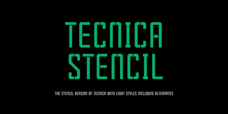 Tecnica Stencil Font Download