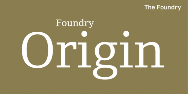 Foundry Origin Font Download