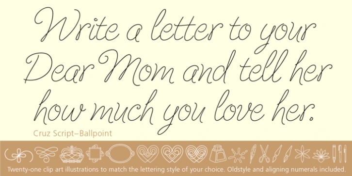 Cruz Script Ballpoint Pro Font Download