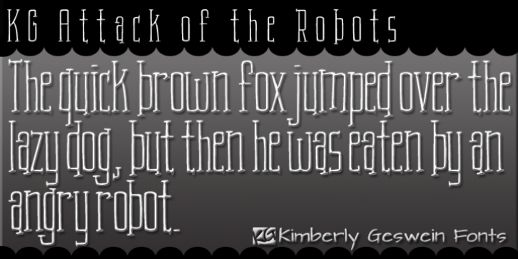 KG Attack Of The Robots Font Download