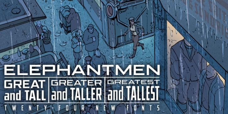 Elephantmen Great and Tall Font Download