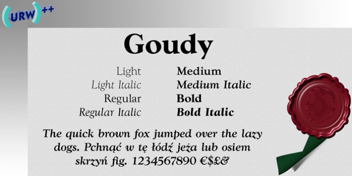 WTC Goudy Font Download