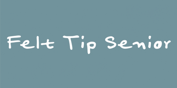 Felt Tip Senior Font Download