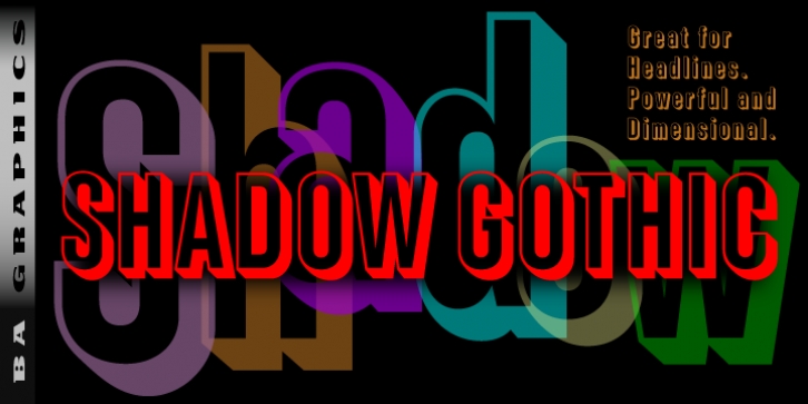 Shadow Gothic Font Download